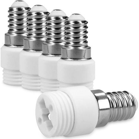 CCYKXA 10x socket adapter - E14 to G9 socket converter - Bayonet base lamp holder adapter for halogen LED bulbs
