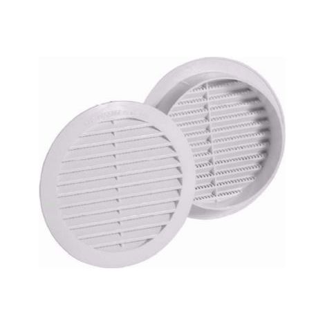 2 pezzi GRIGLIA DI AERAZIONE IN PLASTICA TONDA DA INCASSO diam. 100 mm CON RETE (1/2)