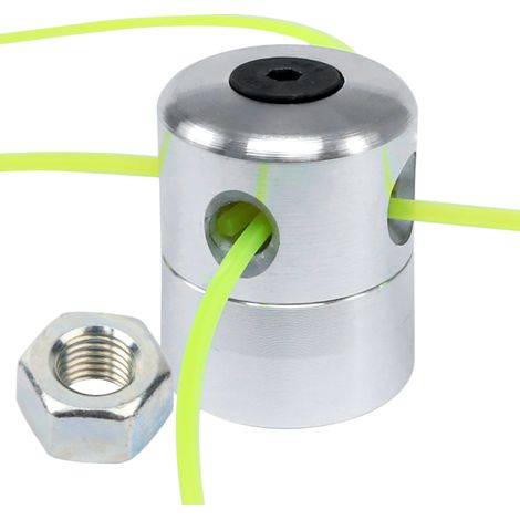 Tête débroussailleuse 2 brins alu universelle + écrou 10 x 1.25 mm (1/5)