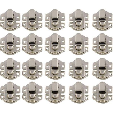 Loquet et targette,Promotion, Boîtes Petite Taille Rétro Fermoir Métal Verrouillage Moraillon Vintage Boîte Porte Coque Coffre Fer (1/4)