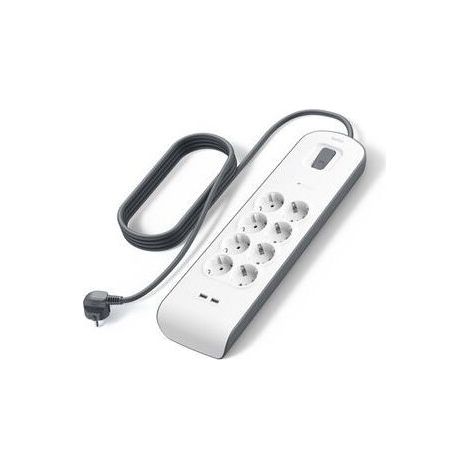 Belkin BSV804VF2M-V2 Multipresa Parafoudre Bianca 8 Prese USB