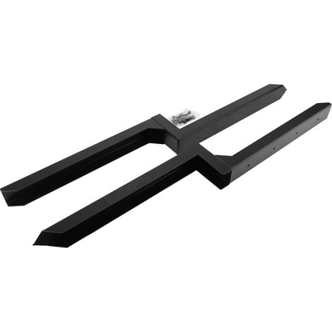 Kit de piquet d'ancrage de poteau de clôture, 2 pièces, augmente la stabilité, Support solide, robuste pour les garde-corps de pont (1/2)