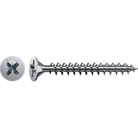 Vis à bois SPAX WIROX 6x40 mm Tête fraisée Pozidriv Boîte 500 (1/2)