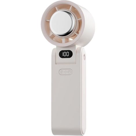 Ventilatore portatile ricaricabile,Ventilatore da viaggio,Raffrescatore d'aria portatile con schermo LED,3600 mAh,100 velocità (1/5)