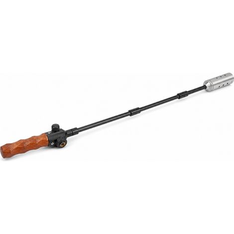 Chalumeau de camping allongé en acier inoxydable noir démontable (1/5)