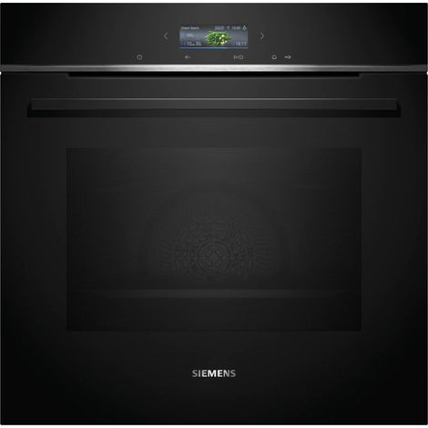 Siemens HB774G1B1. Dimensione del forno: Media, Tipo di forno: Forno elettrico, Capacità interna forno totale: 71 L. Posizionamento dell'apparecchio: Da incasso, Colore del prodotto: Nero, Tipo di ... (1/5)