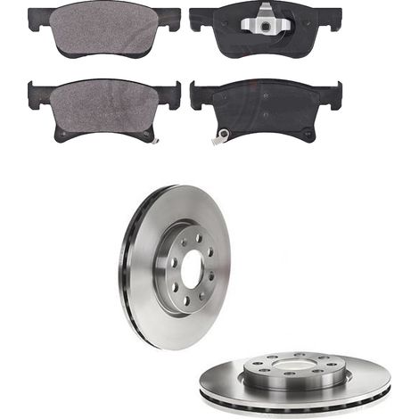 KIT FRENI ANTERIORI compatibile con OPEL ADAM (M13) - DISCHI + PASTIGLIE OEM: P 59 083 , P 59 081 , P 66 001 / 17710 , 17711 /SOSTITUZIONE DIRETTA/BASSA POLVERE/SILENZIOSO
