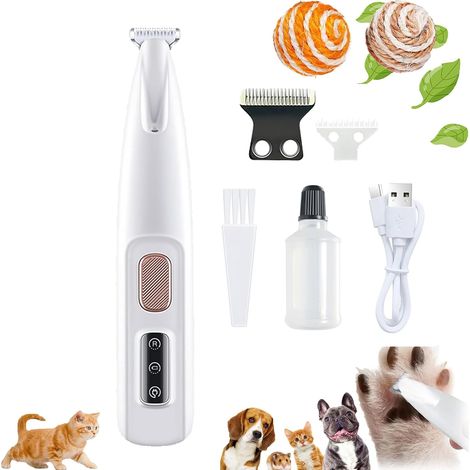 Coupe-griffes pour chien et chat sans douleur, tondeuse micro-précise, LED, étanche, sans fil (1/5)