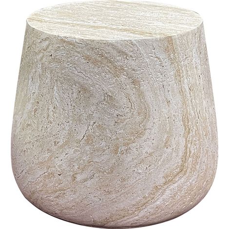 Table d'appoint Bonn – Table basse fixe en fibre de verre – Dimensions 47.5x47.5x41 cm – Couleur naturelle – House Nordic (1/4)