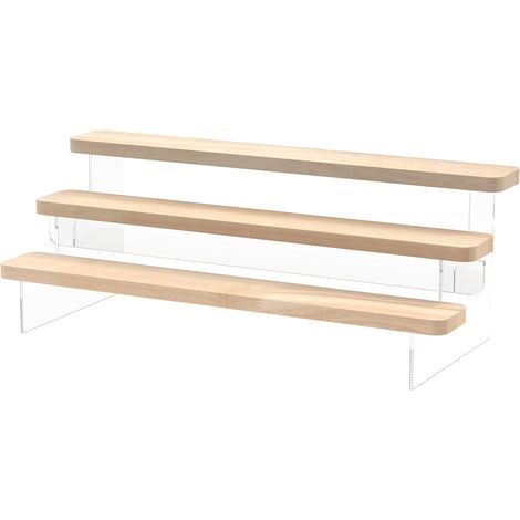 Présentoir avec support en acrylique, présentoir à cupcakes compact multicouche, rehausseur, facile à assembler, présentoir de parfum pour table de desserts de fête (1/5)