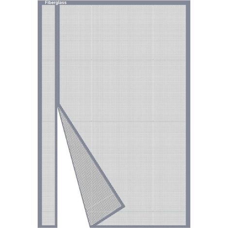 ACKERMAN– Moustiquaire porte magnétique 70x190cm – Ouverture latérale – Fibre de verre durable – Fermeture automatique aimantée – Lot de 2 (1/4)