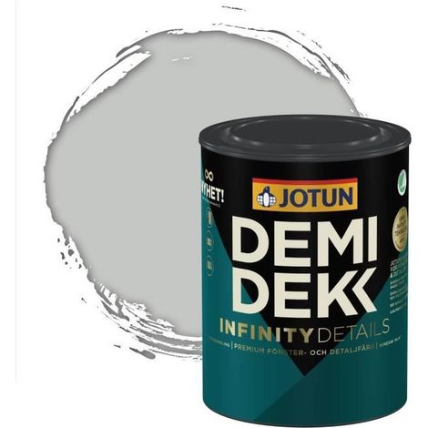 Peinture Bois - DEMIDEKK INFINITY DETAILS - Lasure Opaque Satinée - Gris Clair - 0,75L (1/2)