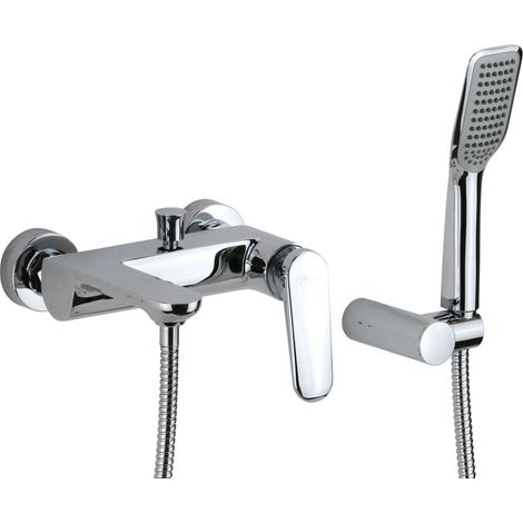 Miscelatore monocomando vasca esterno con deviatore e doccetta Paini Stone 95CR105  Cromo