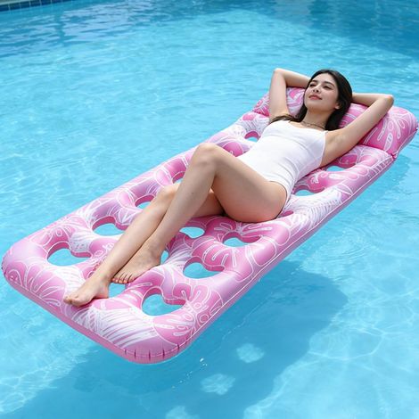 CCYKXARadeau Flottant de Piscine Hamac Gonflable,180 x 90 cm Fauteuil Gonflable de Piscine Chaise Flottante FlotteurFête D'été Rangée Flottante Surf Eau (1/5)