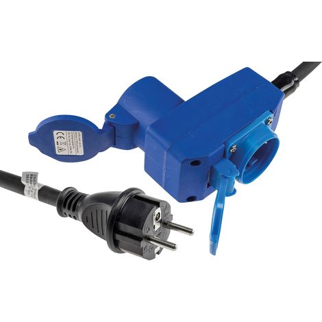 Adaptateur CEE CHILITEC 23915 1,5 m, CEE vers fiche de type Schuko