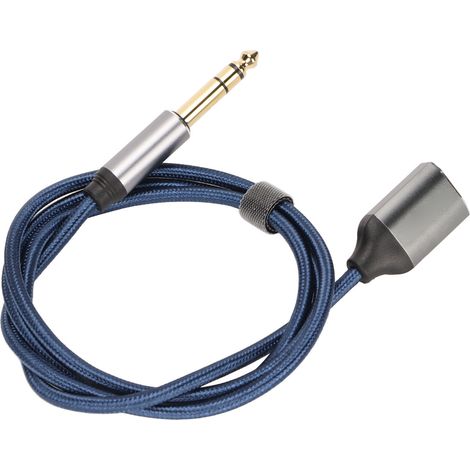 Adaptateur audio 6.35mm mâle vers double 3.5mm femelle, réduction de bruit pour studio et home cinéma