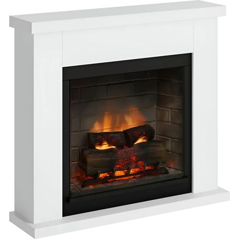 Camino Elettrico Tagu Frode PowerFlame2 Bianco 1600W