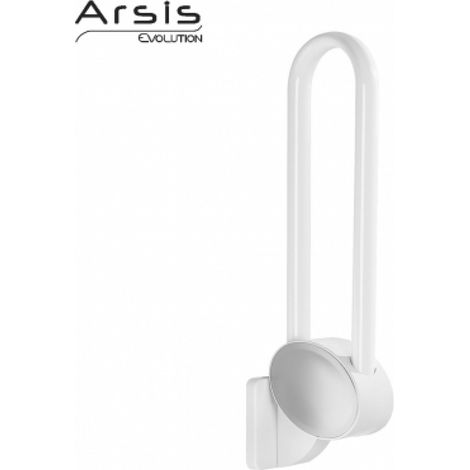 Barre d'appui relevable 600 mm ARSIS blanc-chromé mat - PELLET ASC (1/5)