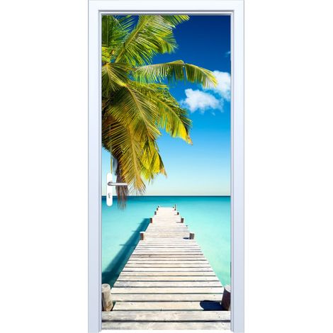 Adhesivo de tela para puerta, pasarela, muelle, palmera 681PD