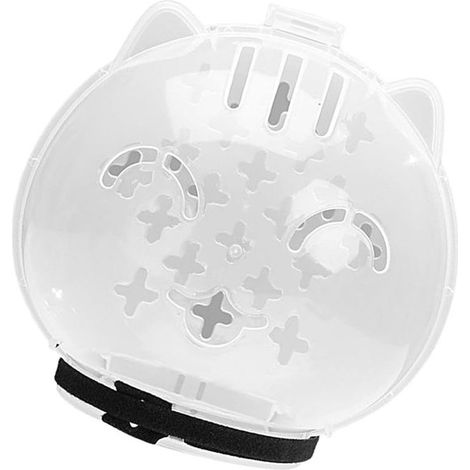 Casque transparent ajustable pour chat - les visites chez le vétérinaire et le toilettage quotidien. Convient aux chats de taille L (1/5)