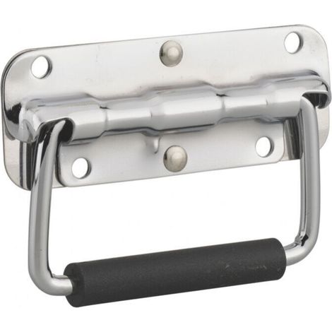 Poignée de valise avec ressort de rappel, acier galvanisé (1/3)