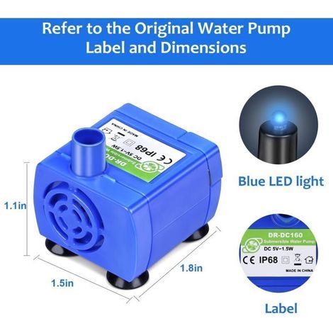Fontaine À Eau Automatique Pompe Submersible Pour Chiens Et Chats Animaux Domestiques (1/3)