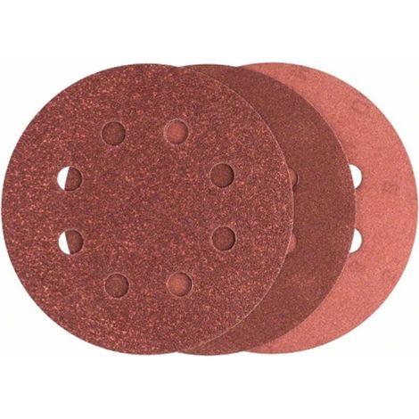 BOSCH 2607019496  25 lijas para lijadora excéntrica Grano 80 120 240 (1/4)