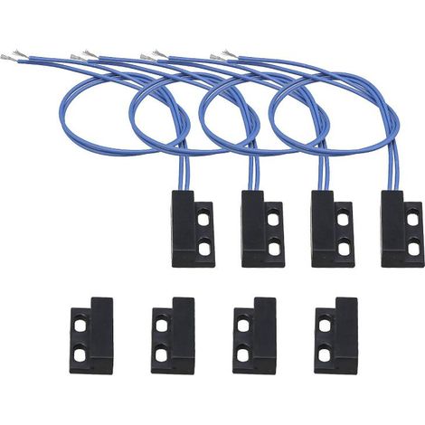 Alarme antivol à induction magnétique pour porte domestique, interrupteur à lames normalement ouvert, 110-220 V CA, lot de 4 avec vis (1/5)