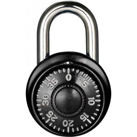 Cadenas à combinaison Master Lock, cadenas pour armoire, verrou pour rangement, cadenas pour bagages et sacs à dos, noir