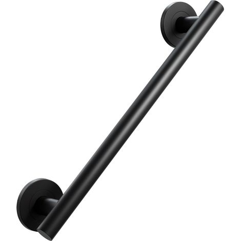 AKW 1200 Series Straight Grab Rail 450mm Length - Matt Black Stainless Steel (1/2)