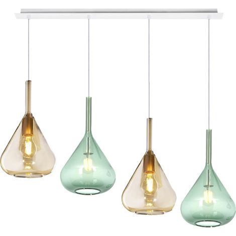 Lampadario top light kona 1177 bi s4 r e27 led lampada soffitto moderna