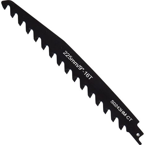 Lames de Scie Sabre pour Bois et Métal Pierre, Accessoires de Scie Sabre pour Béton Cellulaire, Brique, Béton, Plaque de Ciment (225mm (S0243HM)) (1/5)