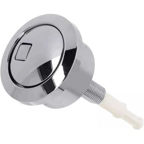 Argenté,Bouton poussoir double chasse d'eau pour réservoir d'eau Geberit Finition chromée Accessoires de toilettes de salle de bain (1/5)