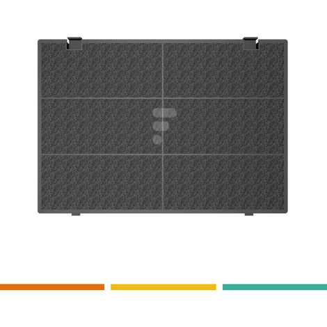 Lot de 2 filtres charbon type 37 AMC962   285X175X40 mm (484000008786, 481249038015) Hotte ARISTON HOTPOINT, FAGOR, FAURE, IKEA WHIRLPOOL, SAUTER, WHIRLPOOL (1/5)
