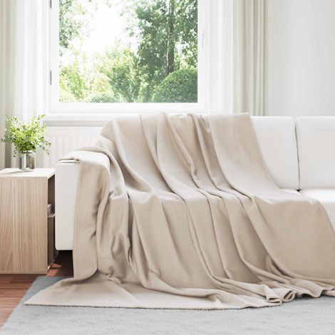 Wohndecken 24 pcs Beige 270 x 240 cm Fleece
