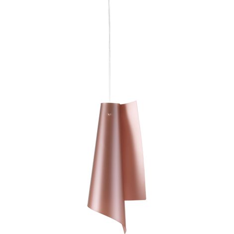 Lampadario a sospensione in Polilux VELA Rame diametro 19 x h49 cm (1/2)