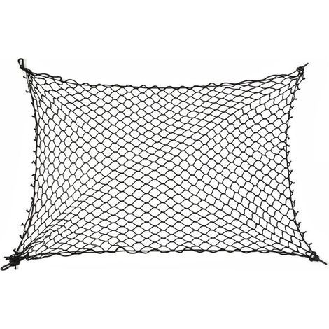 Car Pet Barrier Net, 120 x 70 cm Animal Separation Net for Vehicle, Stretchable Mesh Divider to Keep Pets Safe in Backseat, Universal Fit for Cars SUVs