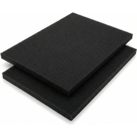 2pcs Mousse Filtre a Air 300x210x25mm Universelle Filtre Mousse Aspirateur Plaque Filtrante à Découper Filtrante pour a Air Moto Sco (1/5)