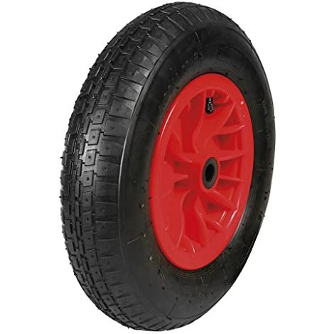 SPOTLIGHT ROUE GONFLABLE BROUETTE, ROUE GONFLABLE 400 X 100 - CHAMBRE À AIR NON GONFLÉE - AXE : 20MM - DIMENSIONS 400 X 100MM -