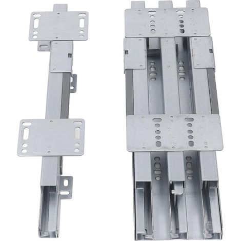 Coulisse de tiroir robuste 22 pouces, amortisseur silencieux, extension complète, rails métalliques coulissants pour meuble de cuisine (1/5)