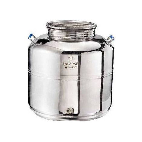 CONTENITORE ACCIAIO INOX PER USO ALIMENTI SANSONE Misura: lt. 15