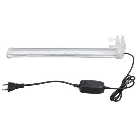 Lampe à pince pour réservoir de poissons, cristal haute luminosité, étanche, lumière LED pour Aquarium, prise ue, 220V WH-380 (1/4)