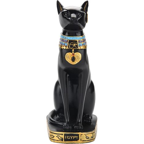 Statuette de chat égyptien en résine, figurine décorative pour la maison, objet de décoration artisanale, cadeau, S (1/5)
