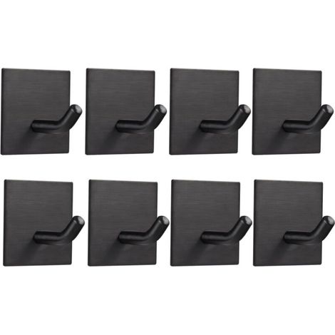 Set mit 8 selbstklebenden Wandhaken – 4,5 cm, aus robustem Edelstahl, ideal für Küche, Bad und Garderobe (1/5)