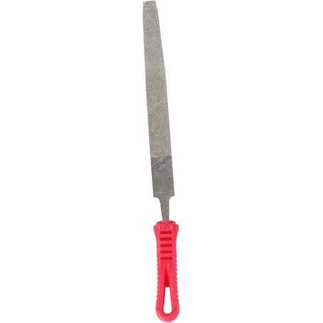 Lime Diamant Électrolytique Demi-ronde Rouge pour Ponçage Précis Métal et Plastique, Prise en Main Ferme, Ébavurage et Polissage, Usage Loisir ou Atelier (1/5)