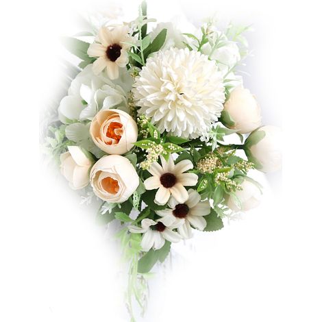 Boule de fleurs artificielles aux détails saisissants, longue durée, en soie, idéale pour la photographie et le champagne. (1/5)