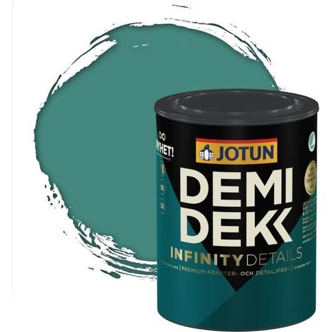 JOTUN - Peinture Bois, Lasure Opaque Satinée - RAL 6033 - Turquoise Menthe - 0,75L (1/2)
