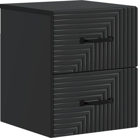 Wall-Mounted Bedside Cabinet Black 34.5 x 33 x 40 cm vidaXL