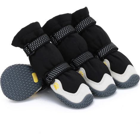 Protège-Pattes et Bottes, 4 Bottes Antidérapantes pour Chiens pour Les Trottoirs Chauds et Imperméables, Adhérentes, Réfléchissantes - Convient aux Petits, Moyens, Grands Chiens (1/5)