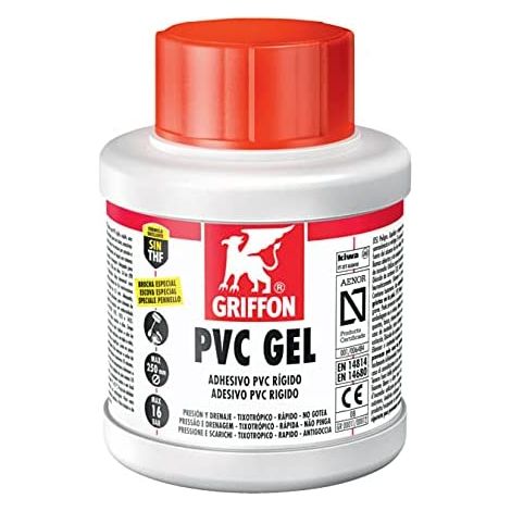 Adesivo tixotropico rapido PVC GEL Griffon - 250 ml